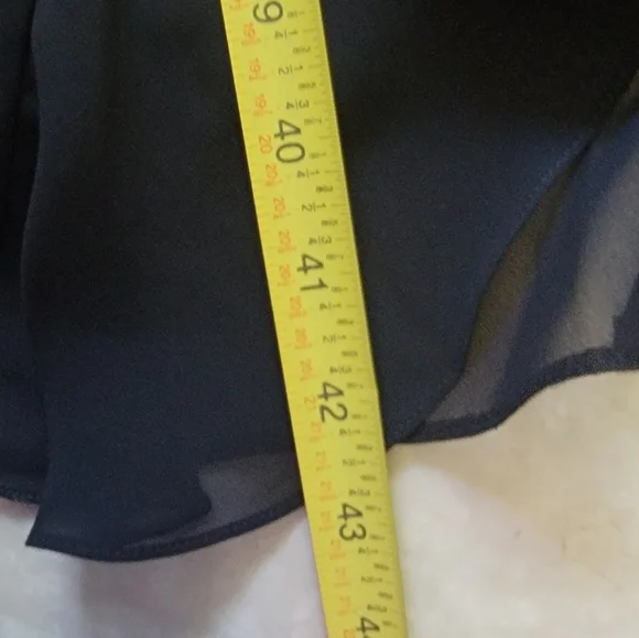 ADRIENNE VITTADINI Long Black Ruffle Skirt - Picture 12 of 12